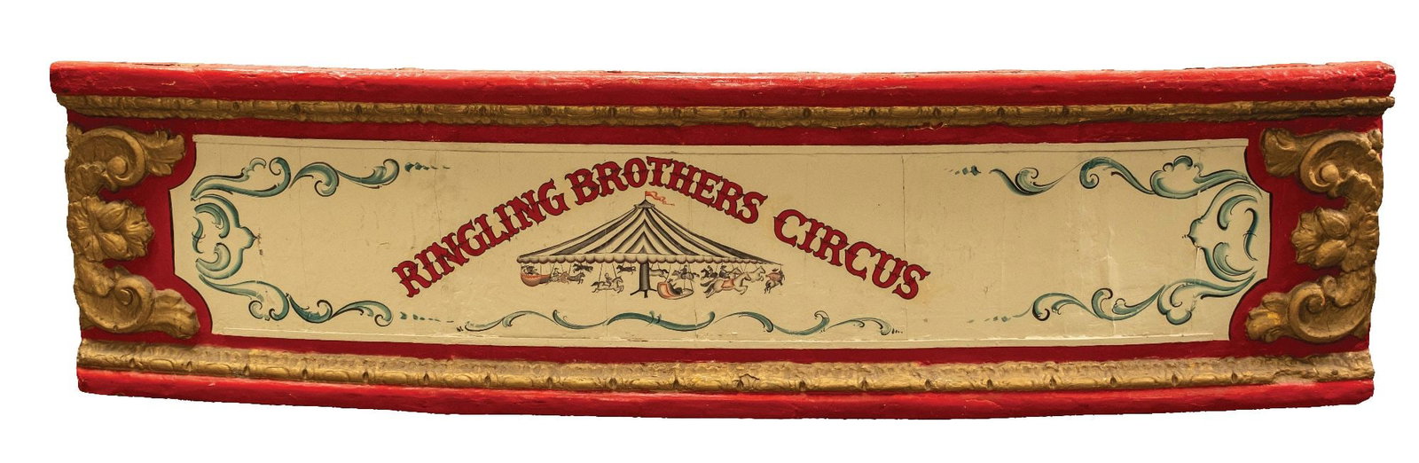 RINGLING BROTHERS CIRCUS LARGE WOODEN HAND PAINTED SIGN (1 of 2)