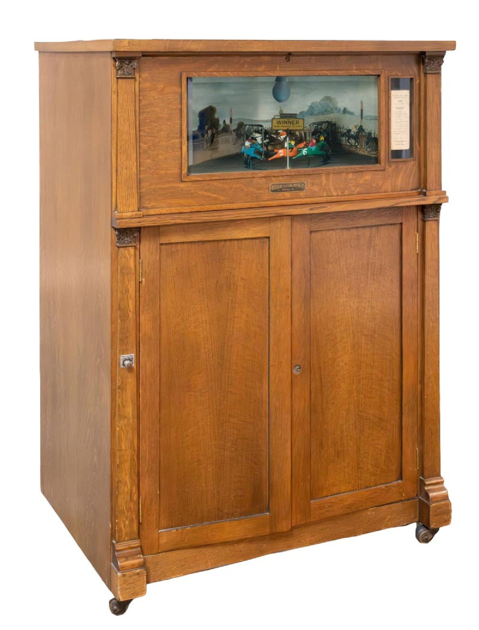 WESTERN ELECTRIC PIANO COMPANY "DERBY" NICKELODEAN TRADE STIMULATOR (1 of 7)