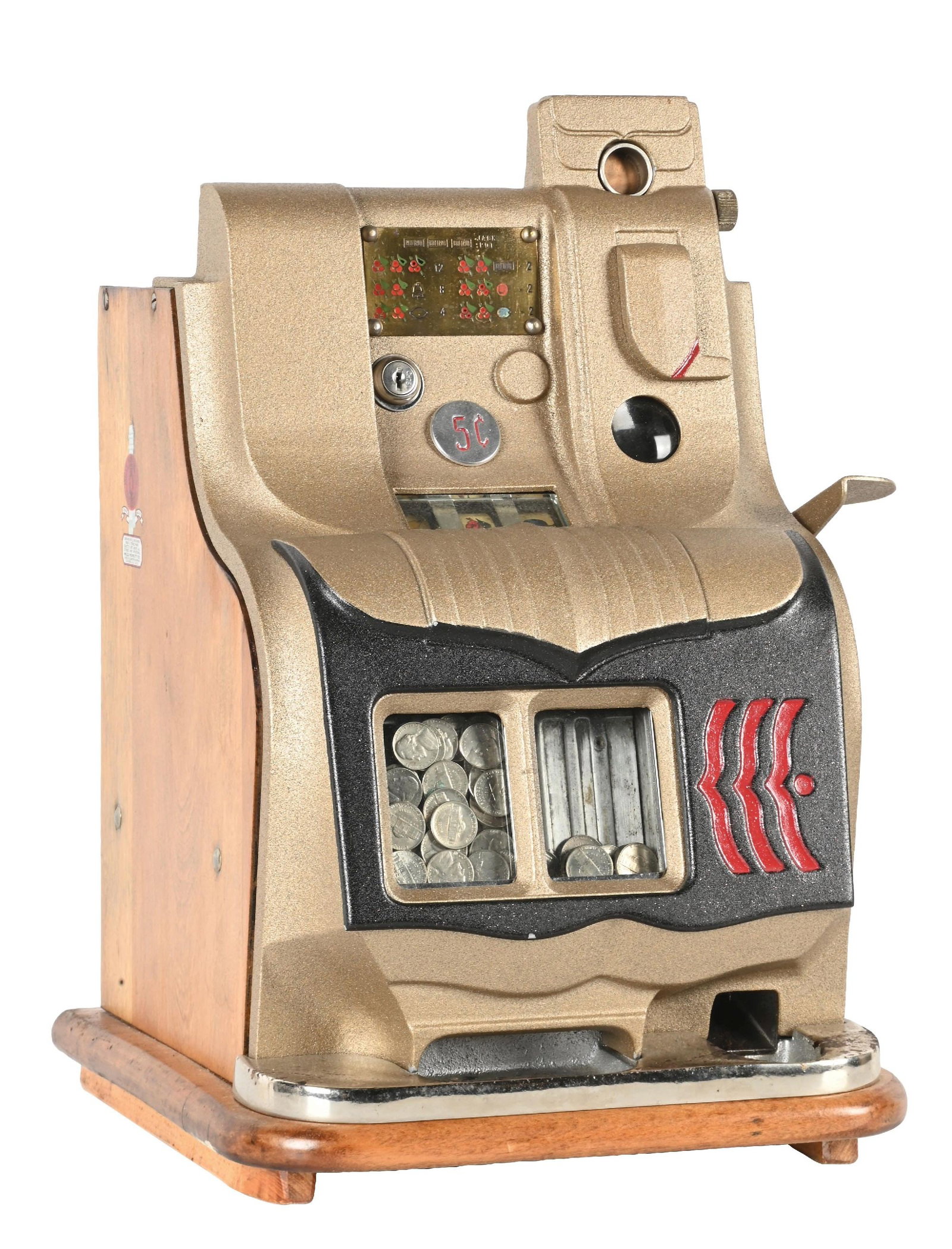 5¢ MILLS NOVELTY CO. QT SLOT MACHINE (1 of 6)