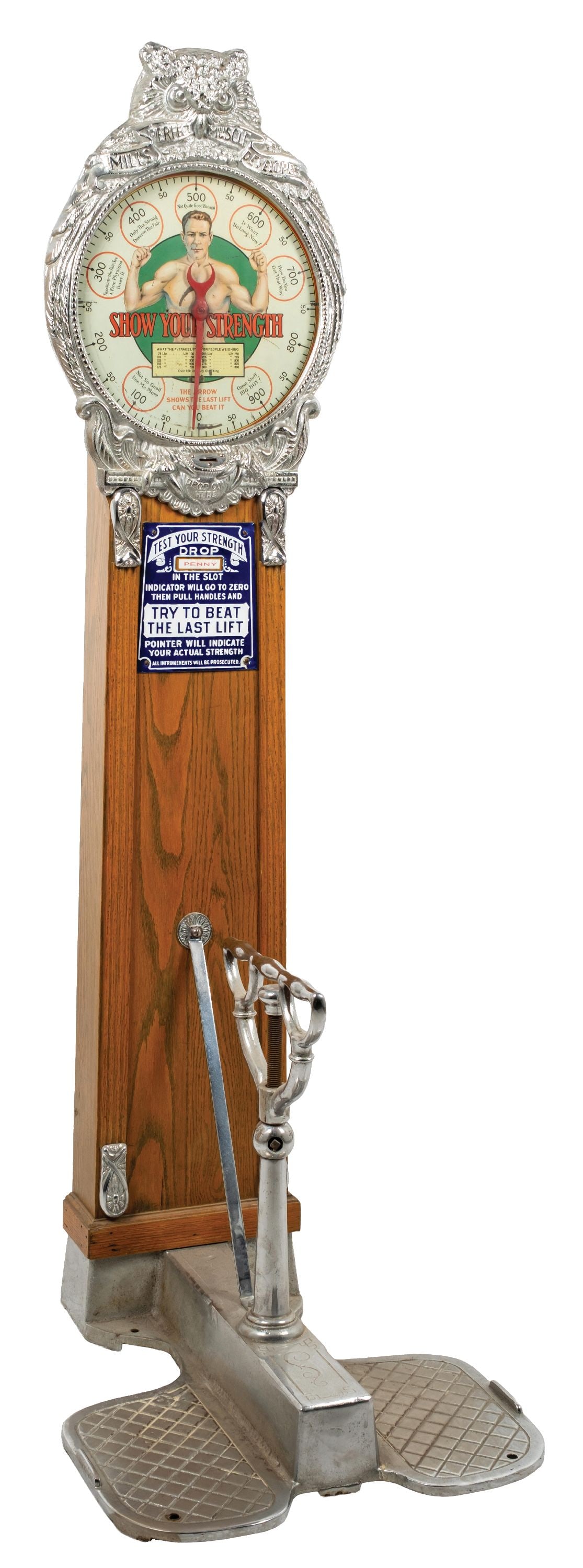 1¢ "TEST YOUR STRENGTH" MACHINE (1 of 8)