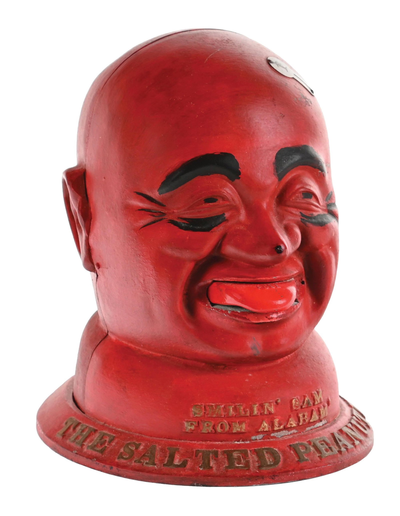 1¢ SMILIN' SAM FROM ALABAM' FIGURAL SALTED PEANUT VENDING MACHINE (1 of 7)