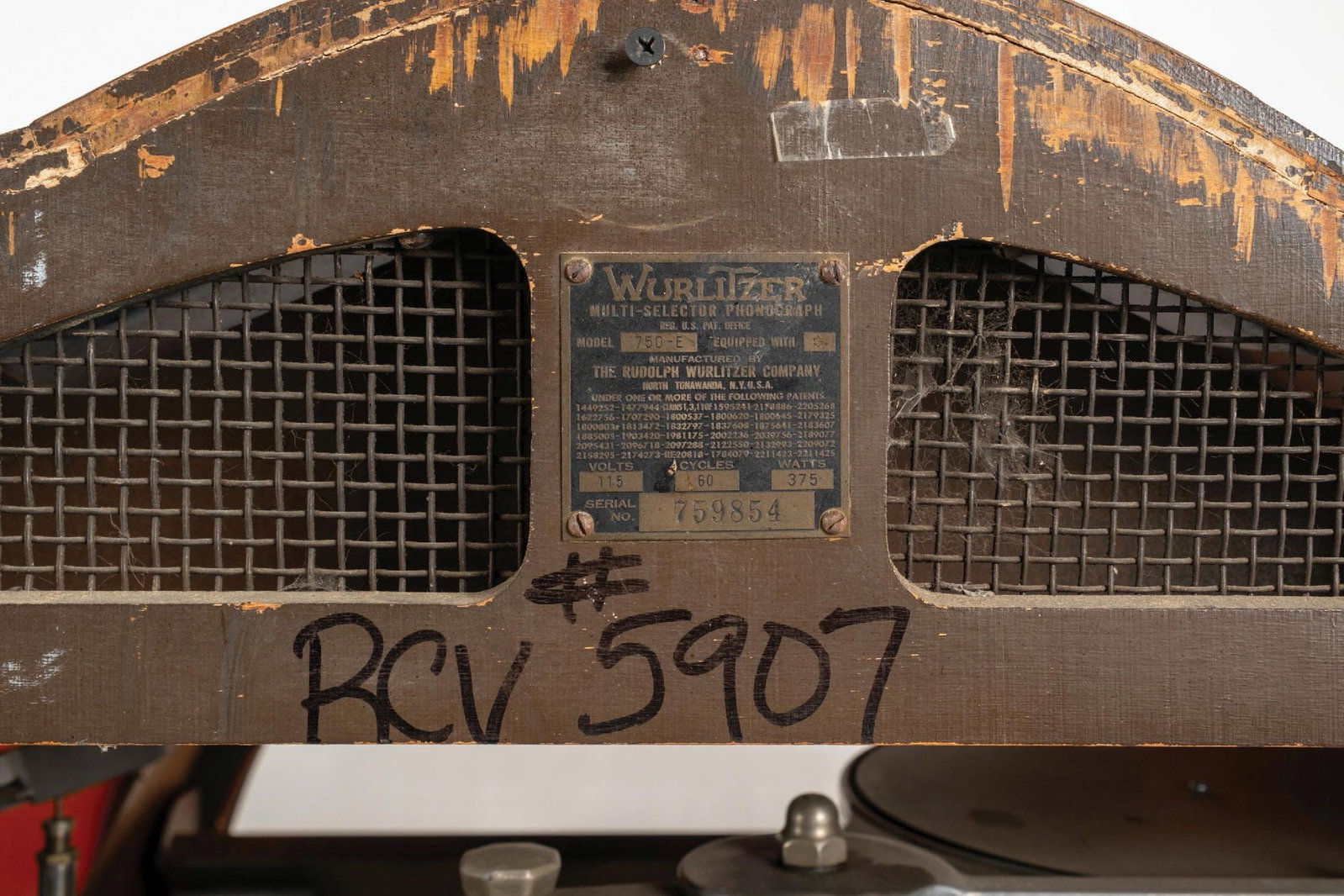 WURLITZER MODEL 750-E JUKEBOX - 8