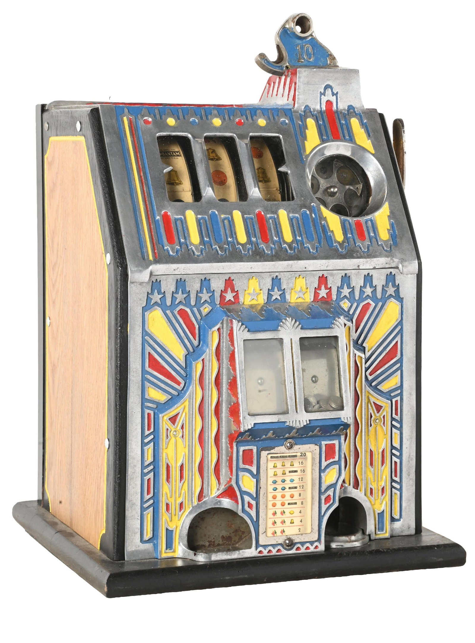 10¢ PACE MFG. CO. FANCY FRONT COMET SLOT MACHINE (1 of 7)