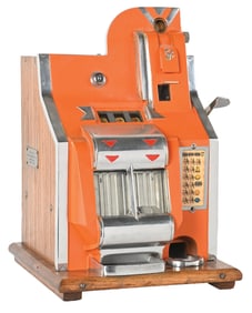 5¢ MILLS NOVELTY CO. QT CHEVRON SLOT MACHINE