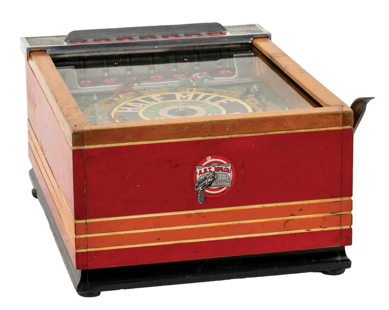 HORSE RACE-THEMED TRADE STIMULATOR SKILL GAME CALLED "HALF MILE" (1 of 6)