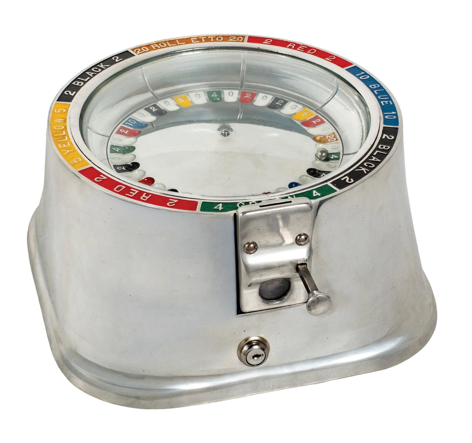 ALUMINUM ROLL-ETTO ROULETTE-THEMED TRADE STIMULATOR (1 of 6)