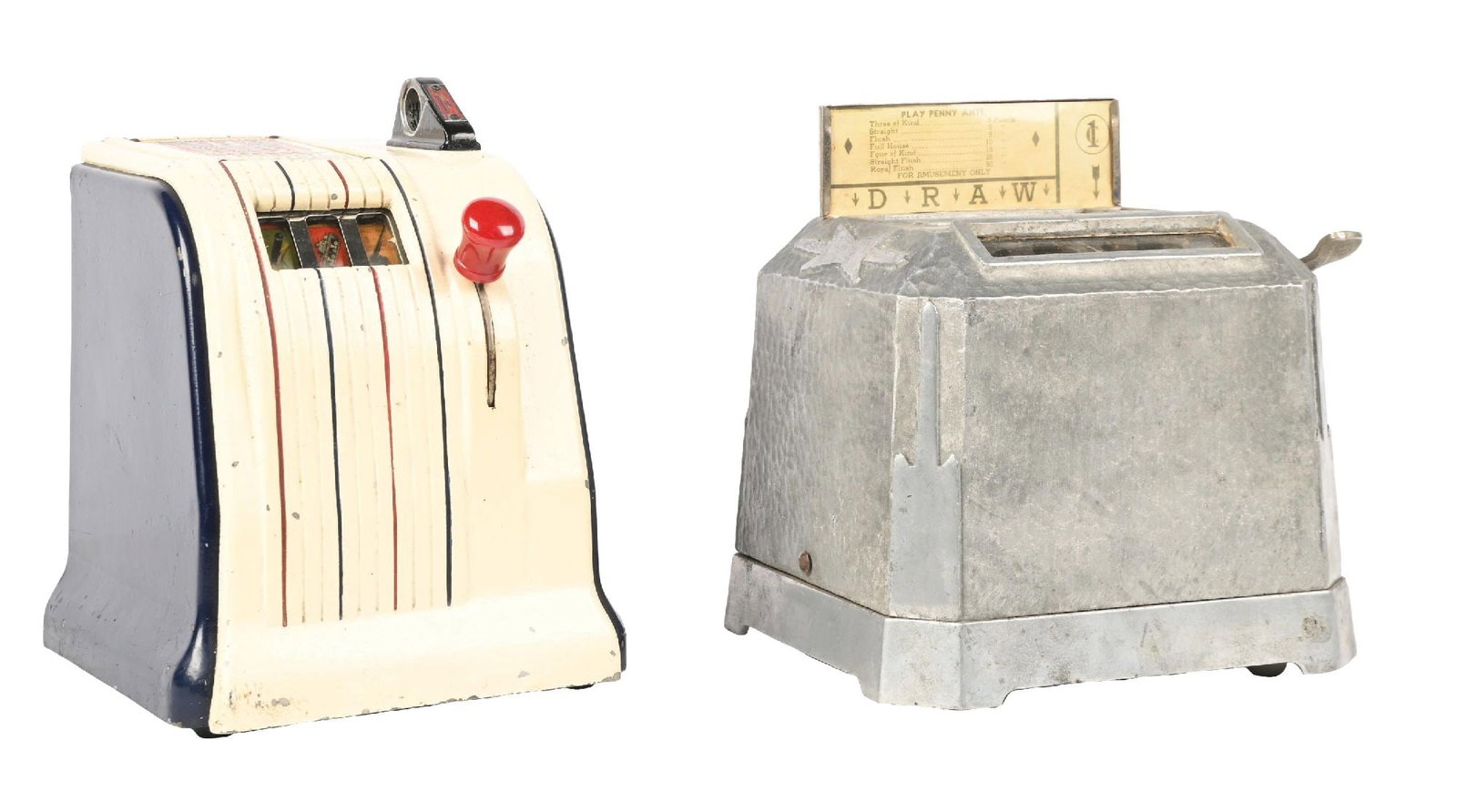 A PAIR OF TRADE STIMULATORS: DEAN NOVELTY PENNY DRAW & DAVAL AMERICAN EAGLE (1 of 5)