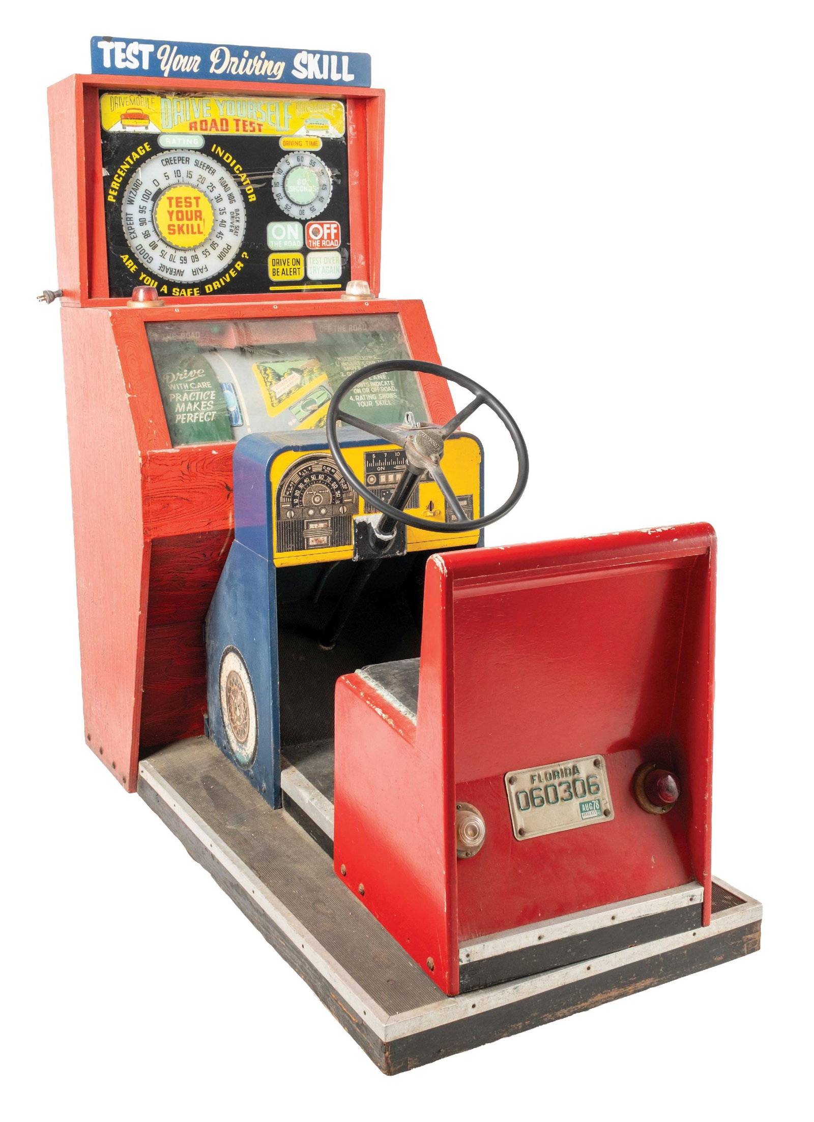 10¢ INTERNATIONAL MUTOSCOPE "DRIVE YOURSELF ROAD TEST" ARCADE GAME (1 of 7)