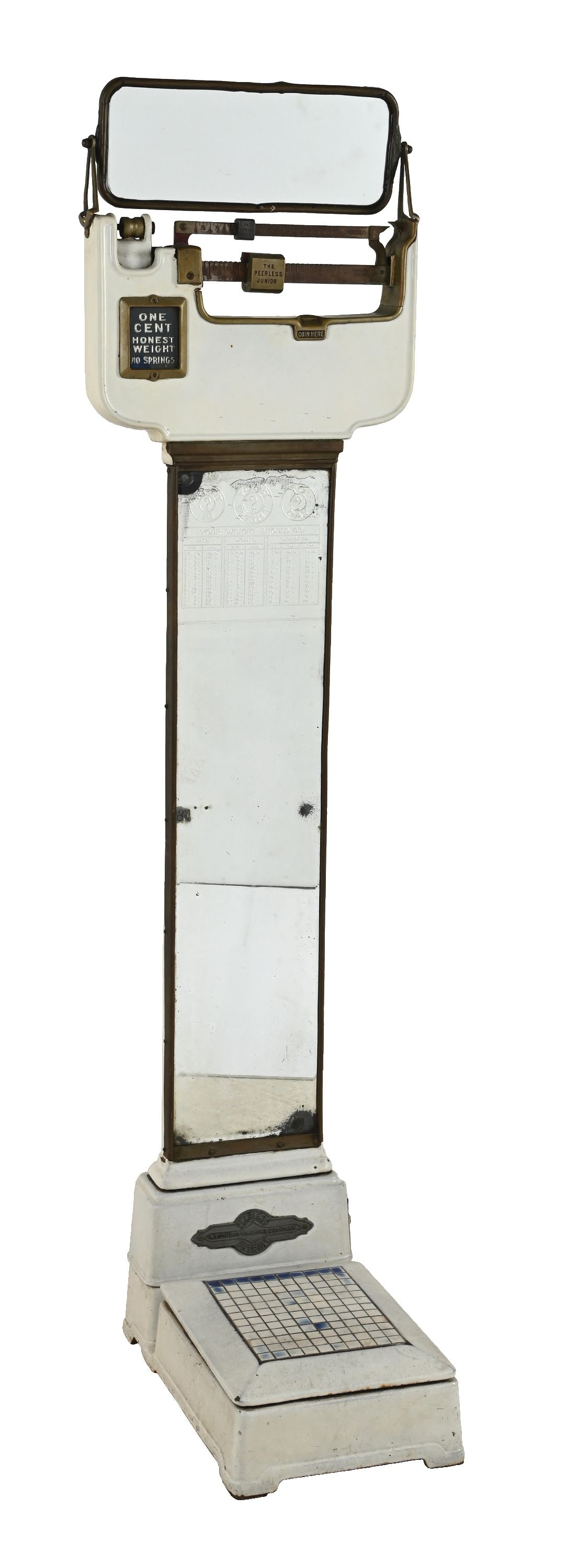 PEERLESS JR. COIN OPERATED BALANCE BEAM SCALE (1 of 6)