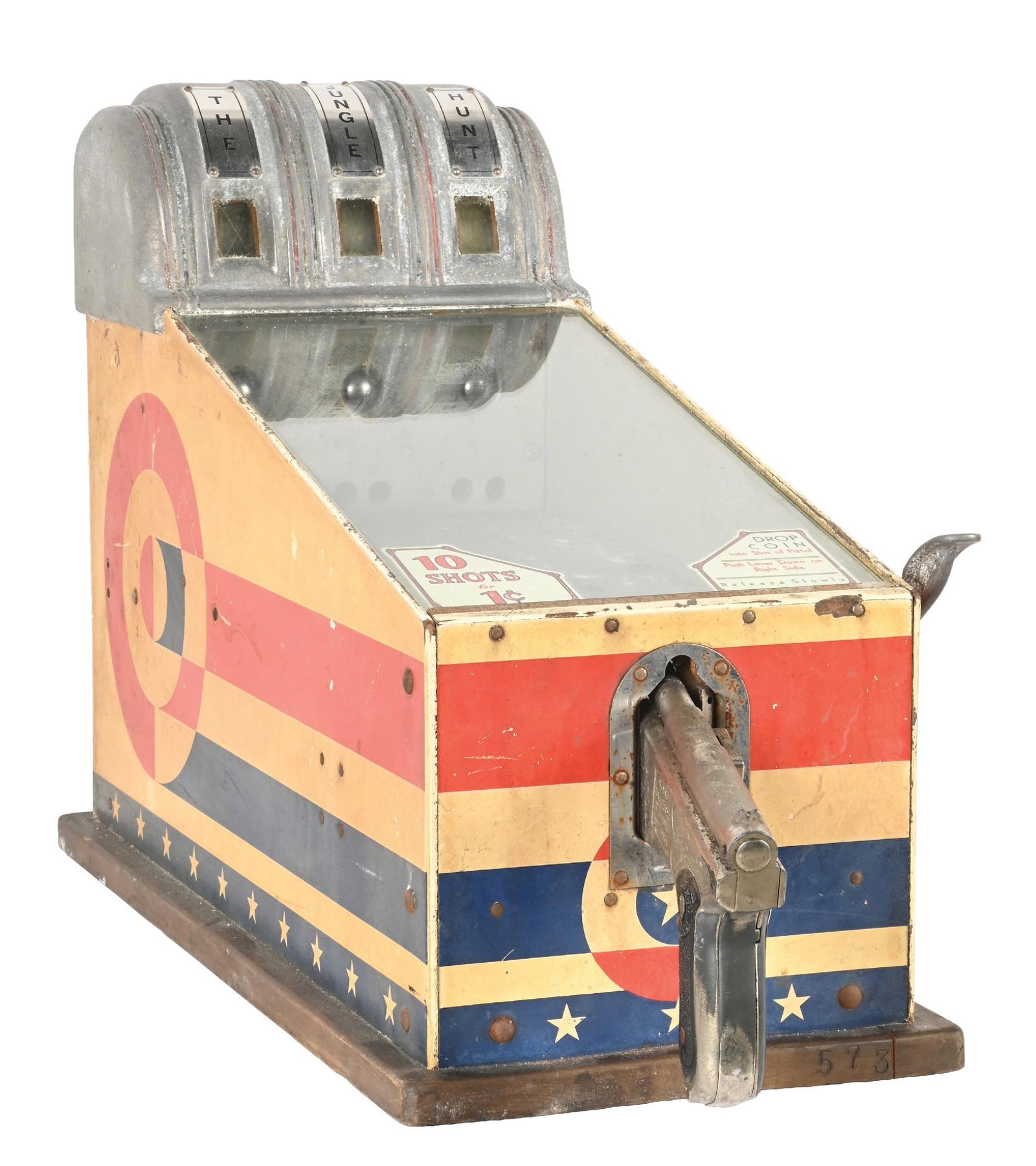 1¢ A.B.T. MFG. CORP. THE JUNGLE HUNT TARGET SKILL GAME (1 of 6)