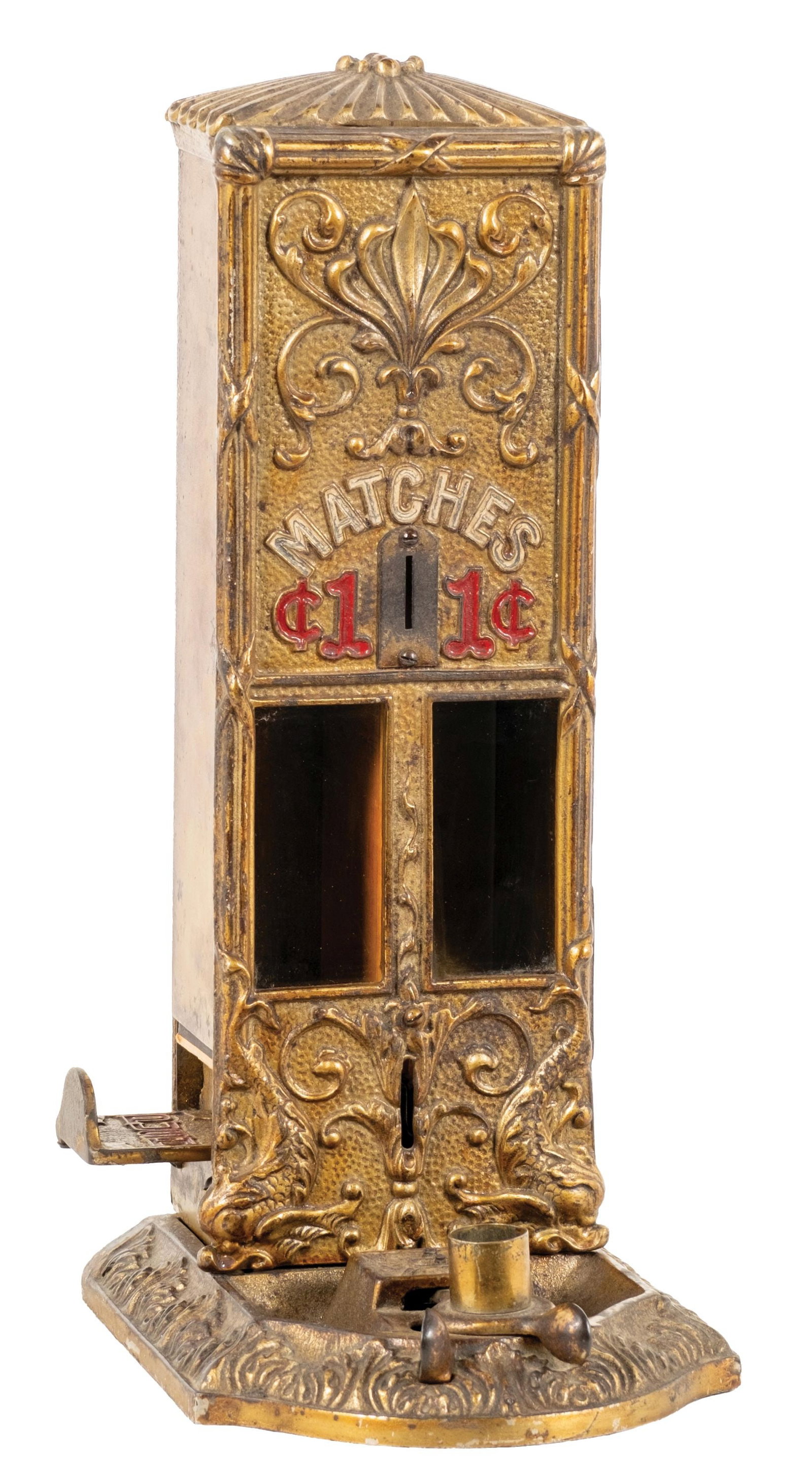 1¢ NORTHWESTERN "SELLEM" BOXED MATCH VENDING MACHINE (1 of 5)