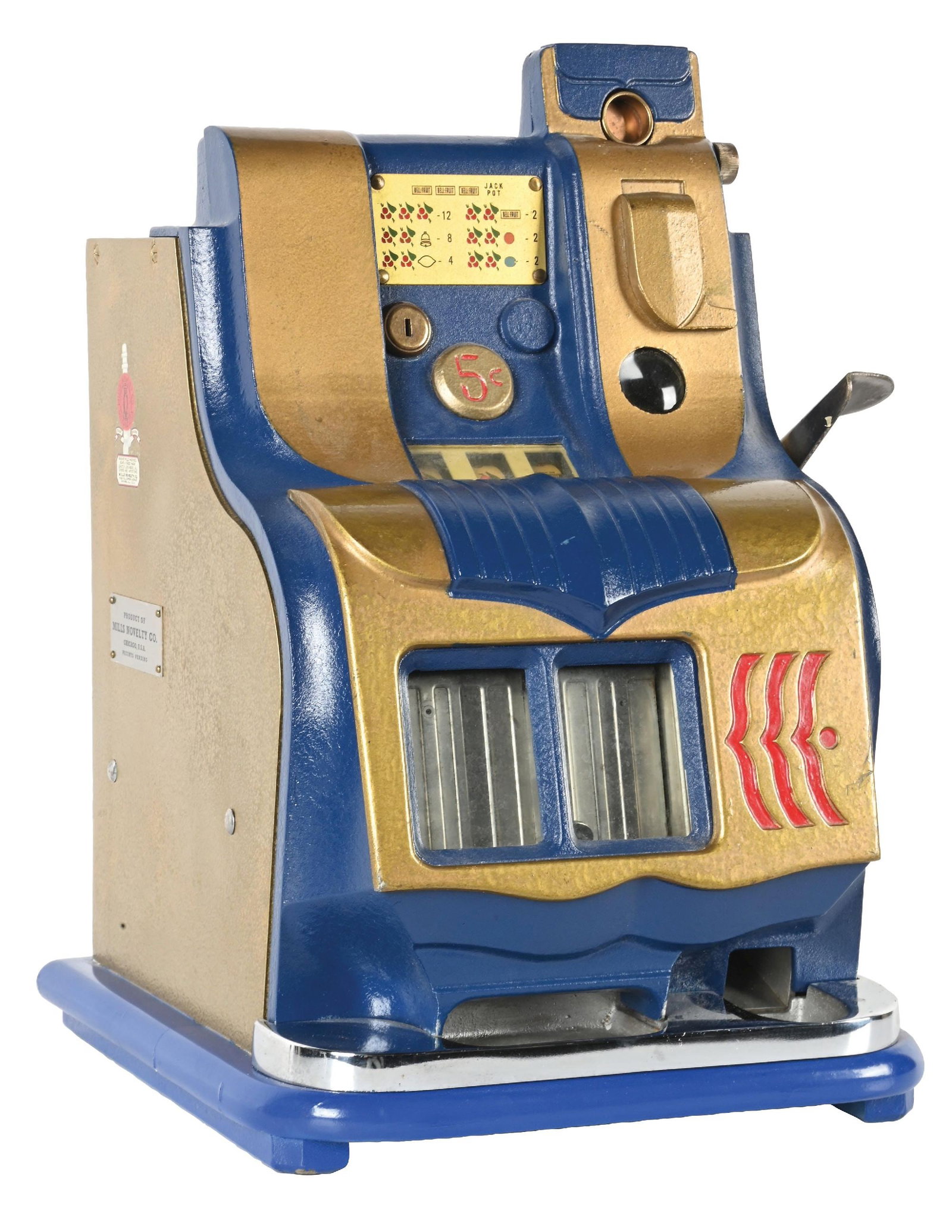 5¢ MILLS NOVELTY CO. QT SLOT MACHINE (1 of 6)