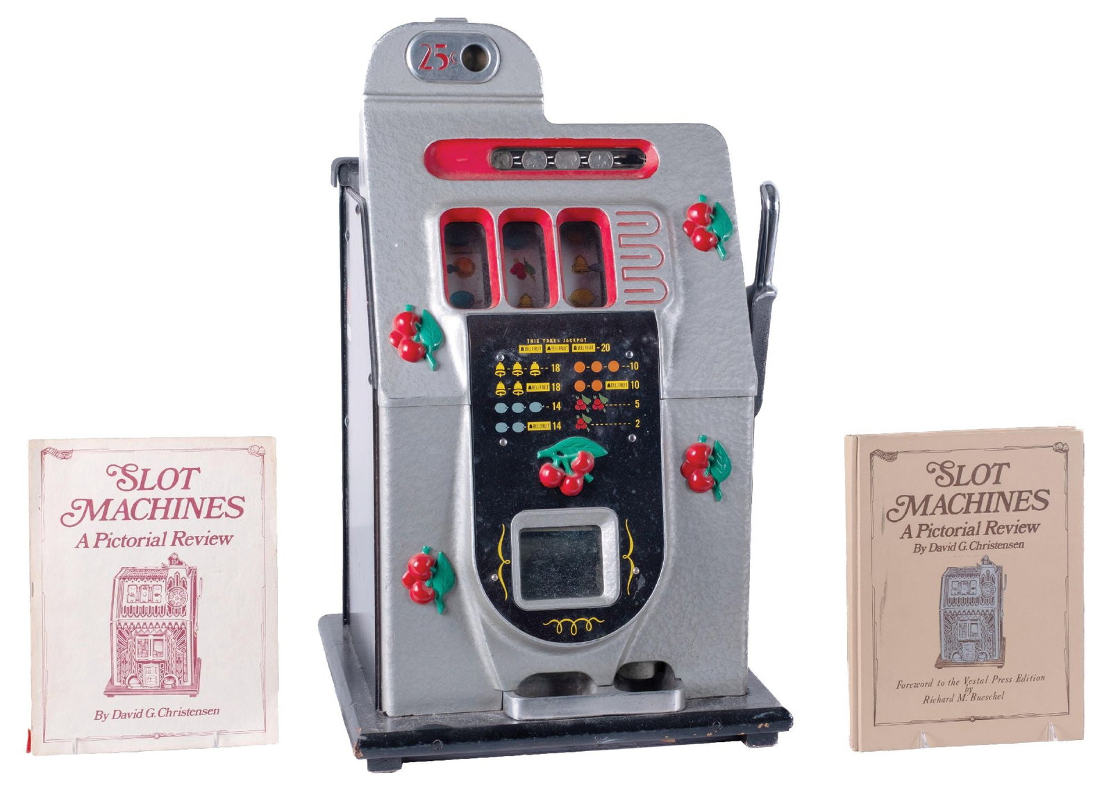 25¢ MILLS BLACK CHERRY SLOT MACHINE (1 of 6)