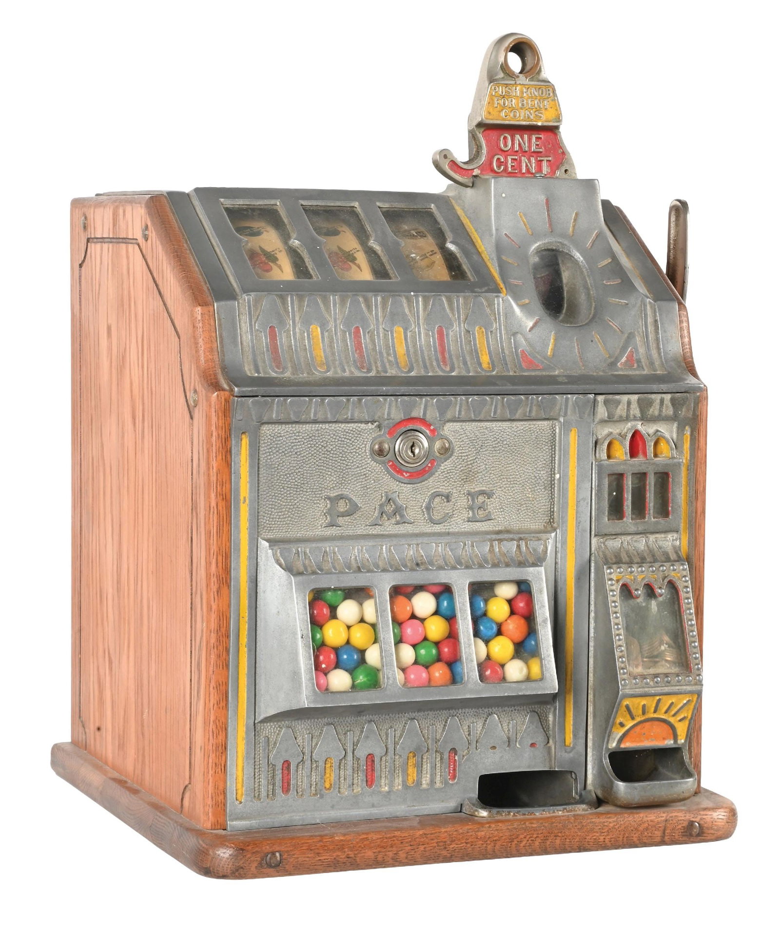 1¢ PACE MFG. CO. BANTAM SLOT MACHINE (1 of 6)