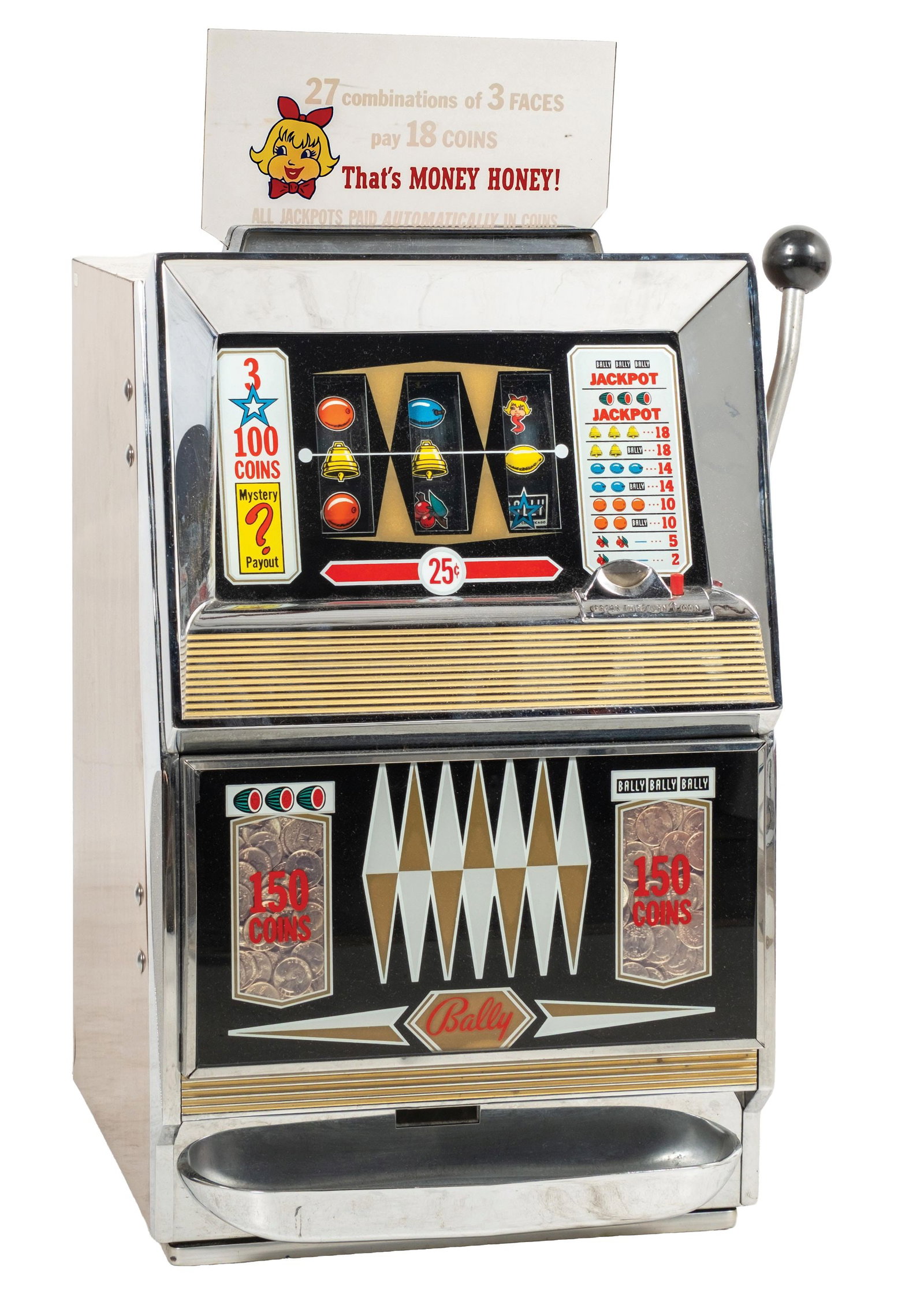 25¢ BALLY "MONEY HONEY" SLOT MACHINE (1 of 6)
