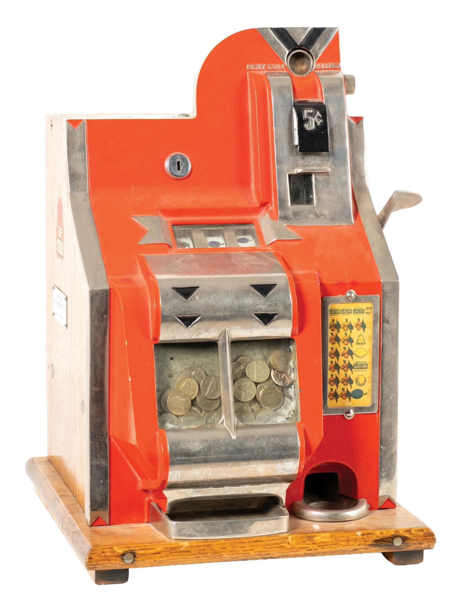 5¢ MILLS "QT" SLOT MACHINE (1 of 6)