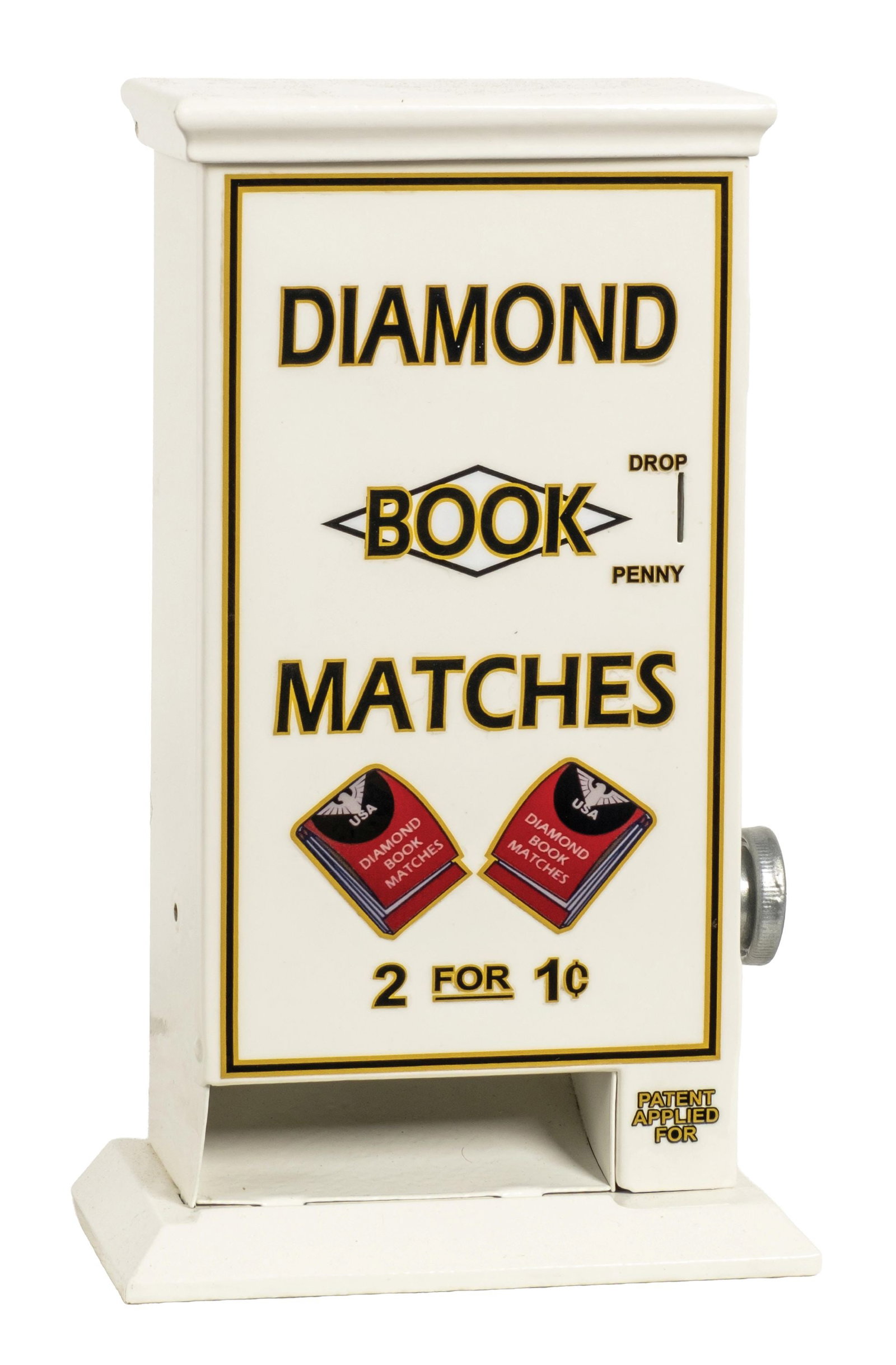 1¢ DIAMOND BOOK MATCH VENDING MACHINE (1 of 4)