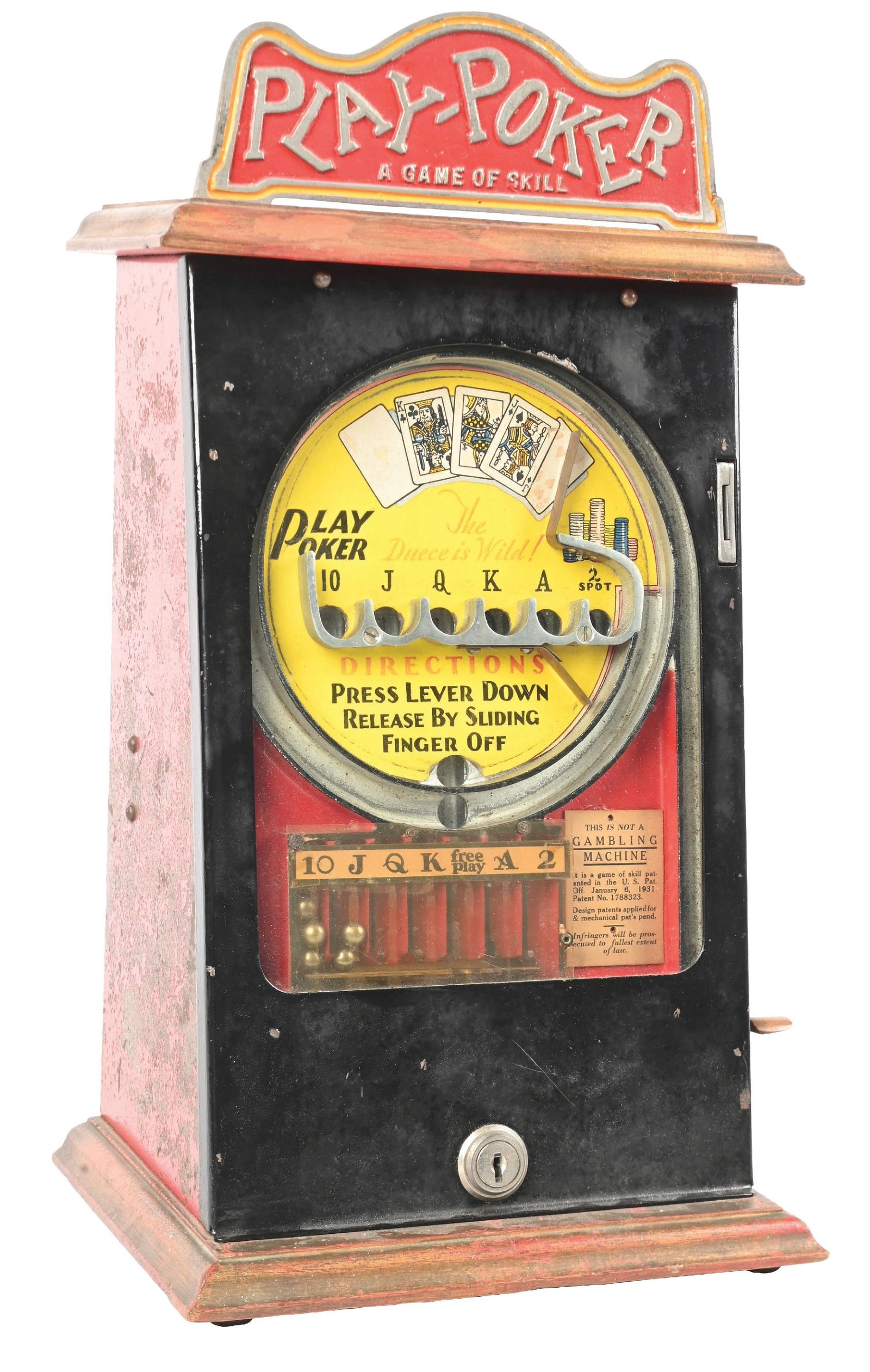1¢ PEO PLAY-POKER PINBALL TRADE STIMULATOR GAME (1 of 4)