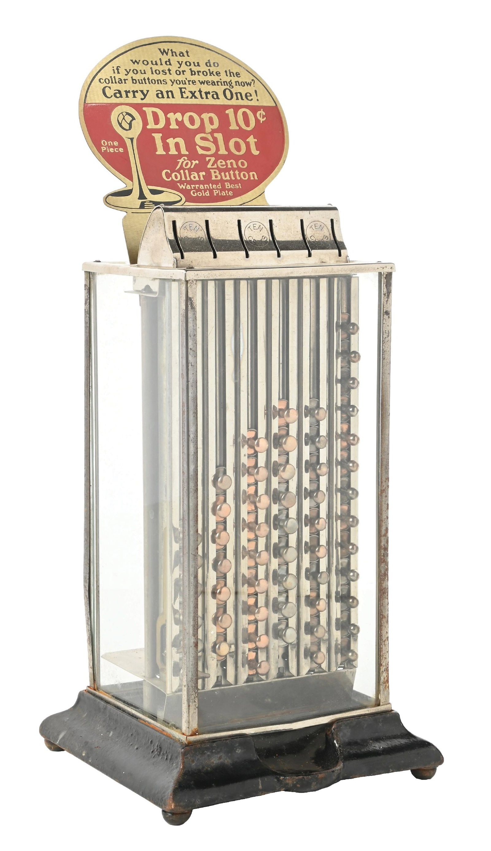 10¢ ZENO COLLAR BUTTON VENDING MACHINE (1 of 5)