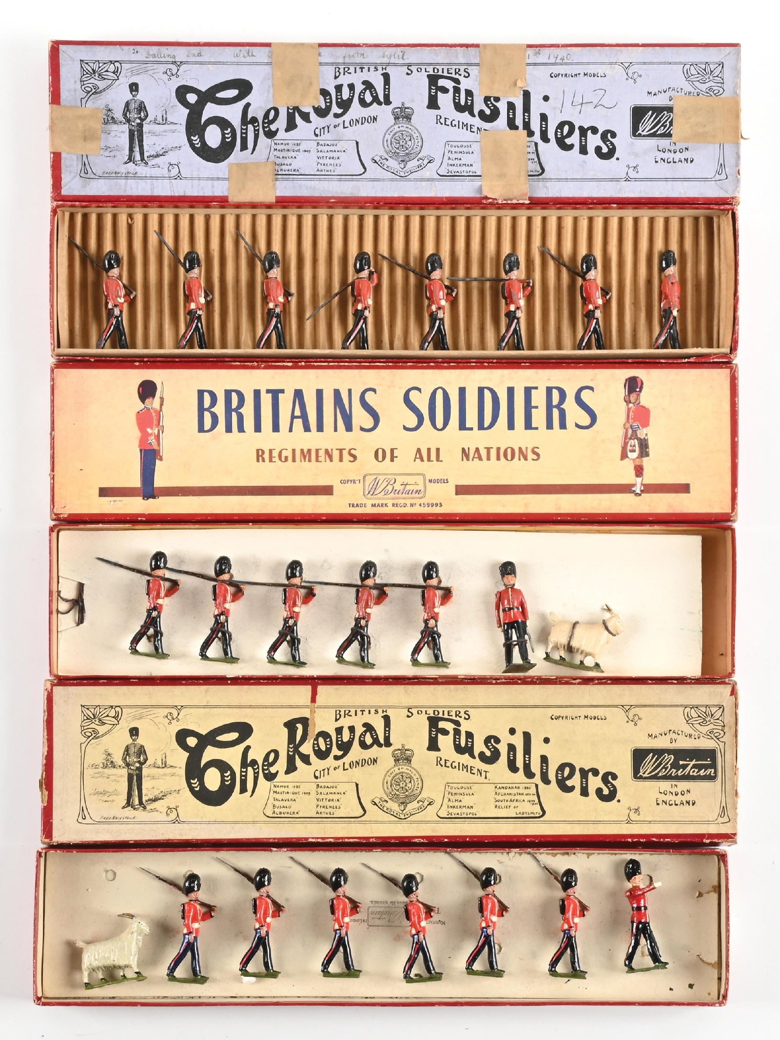 LOT OF 3: W. BRITAIN SETS IN BOXES (1 of 2)