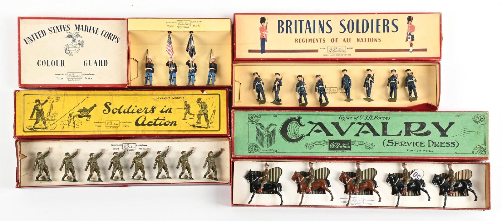 LOT OF 4: W. BRITAIN SETS IN BOXES (1 of 2)
