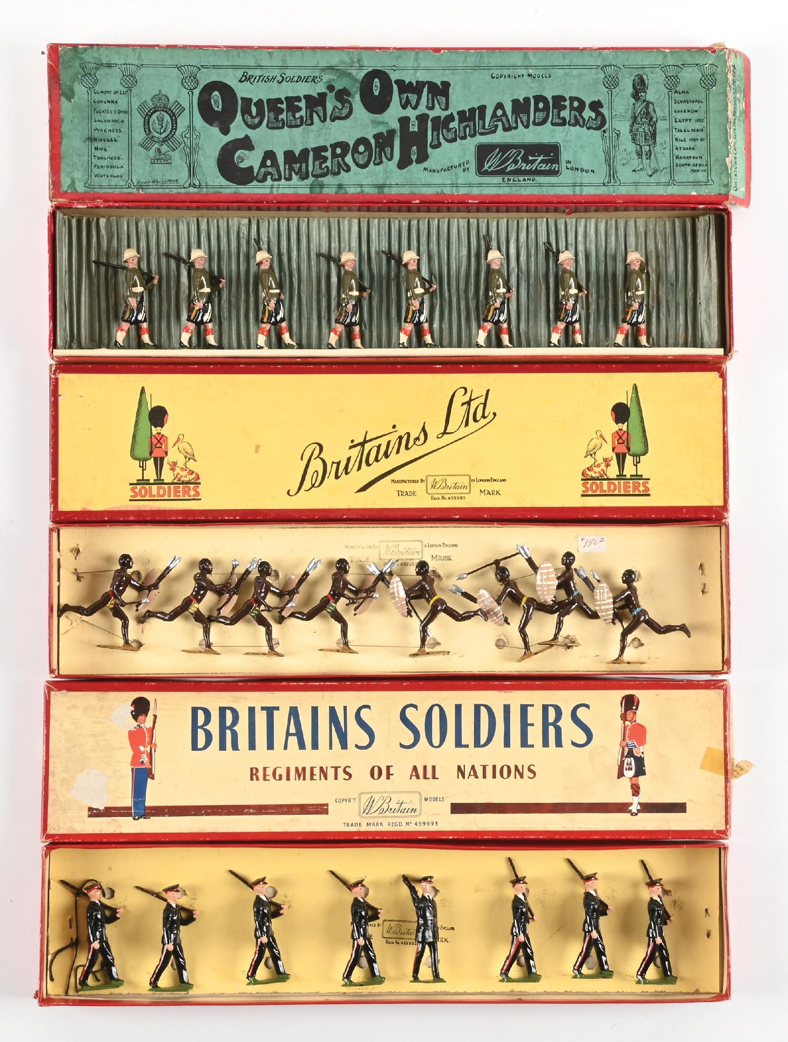 LOT OF 3: W. BRITAIN SETS IN BOXES (1 of 2)