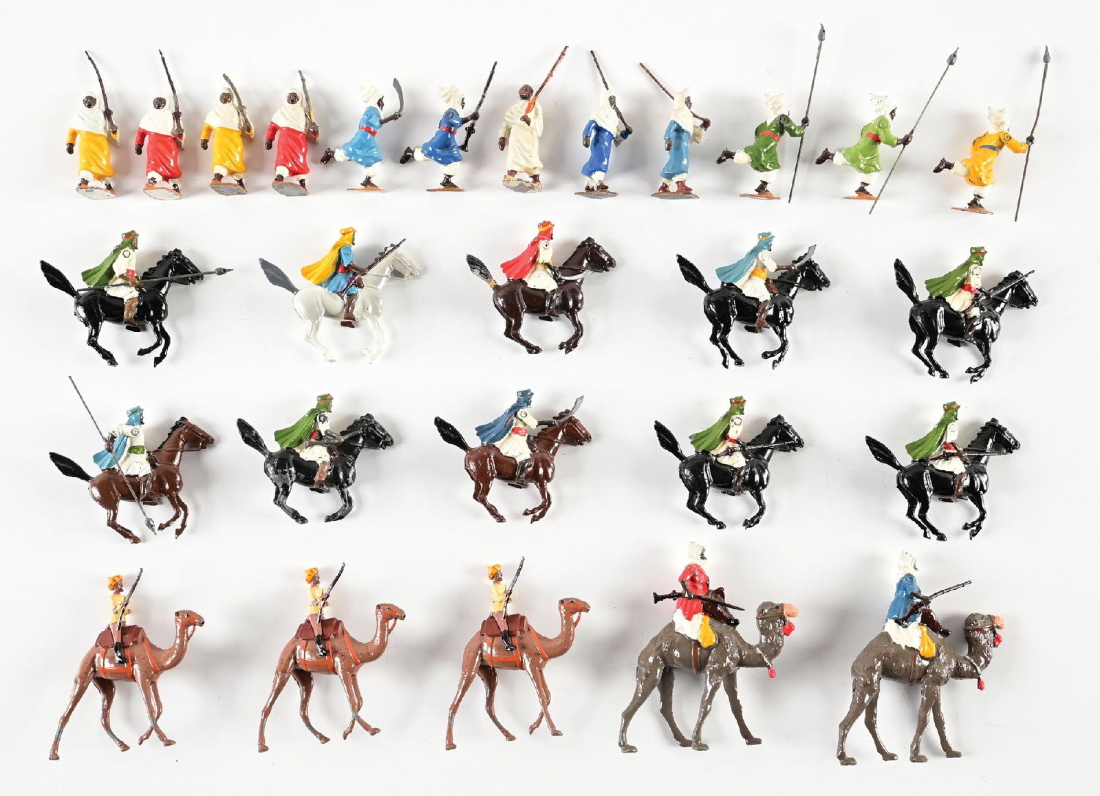 W. BRITAINS ARABS & EGYPTIANS 26-PIECE ASSORTMENT (1 of 2)