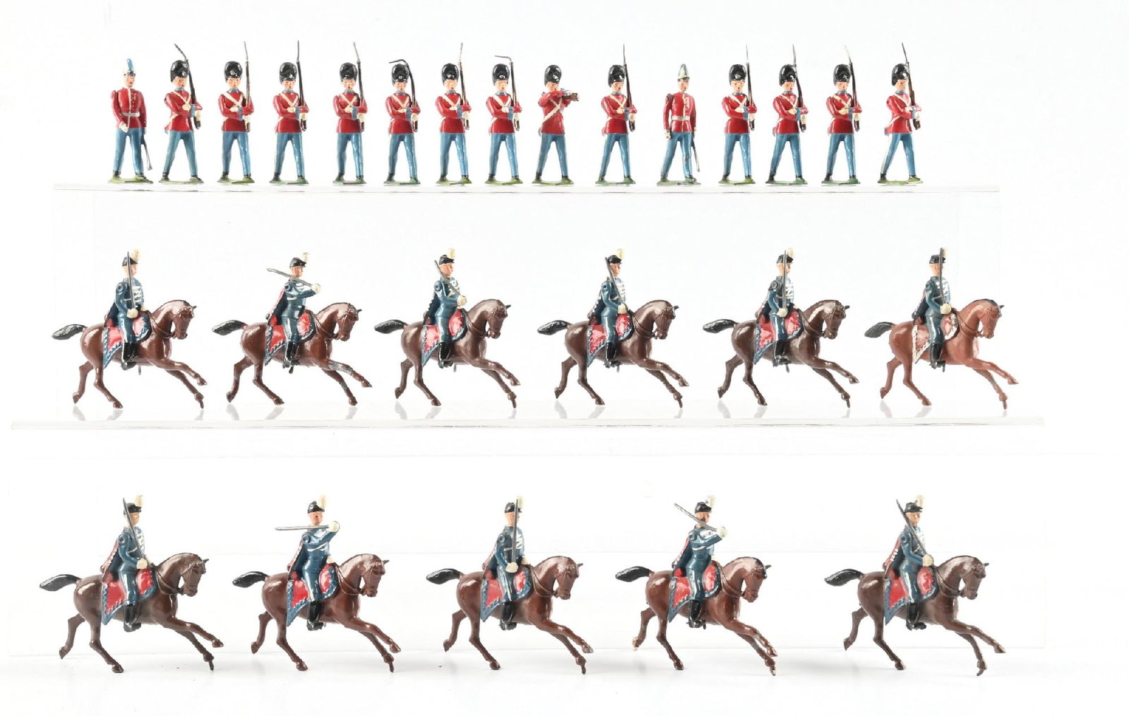 LOT OF 26: W. BRITAIN'S DANISH LIFEGUARDS & HUSSARS LOOSE FIGURES (1 of 1)