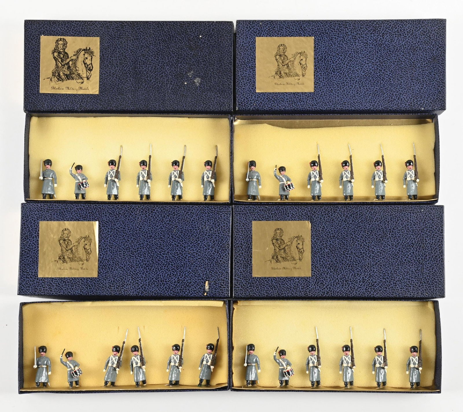 LOT OF 4: BLENHEIM MILITARY MODELS CEREMONIAL FIGURES (1 of 2)