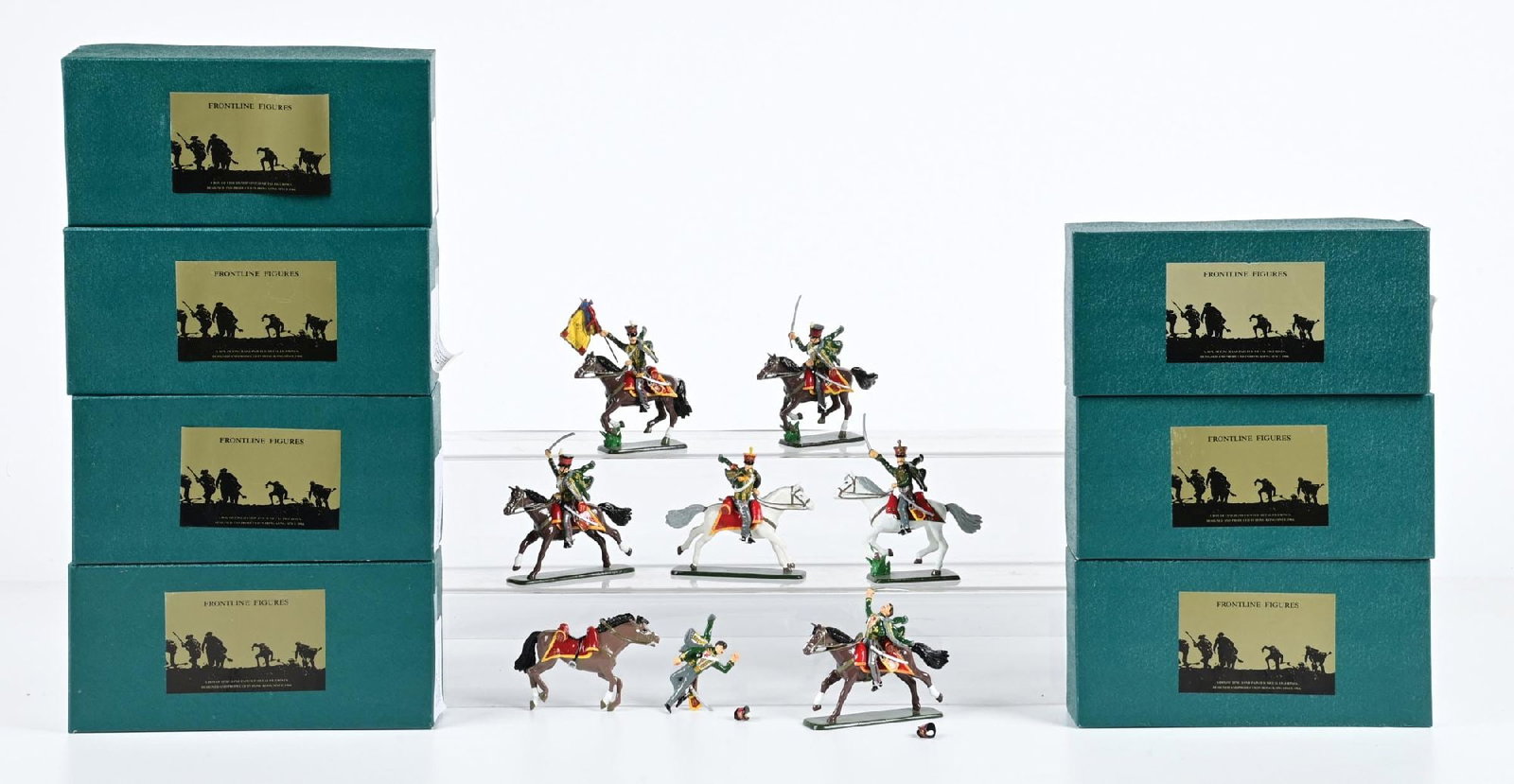 LOT OF 7: FRONTLINE FIGURES CRIMEAN WAR: Lot consists of Crimean War Russian Cavalry Sets C.R.C.1.K - C.R.C.7.K. Condition: Dimensions: Each Box: 9 - 1/4" x 4 - 1/4" x 2 - 1/2".".