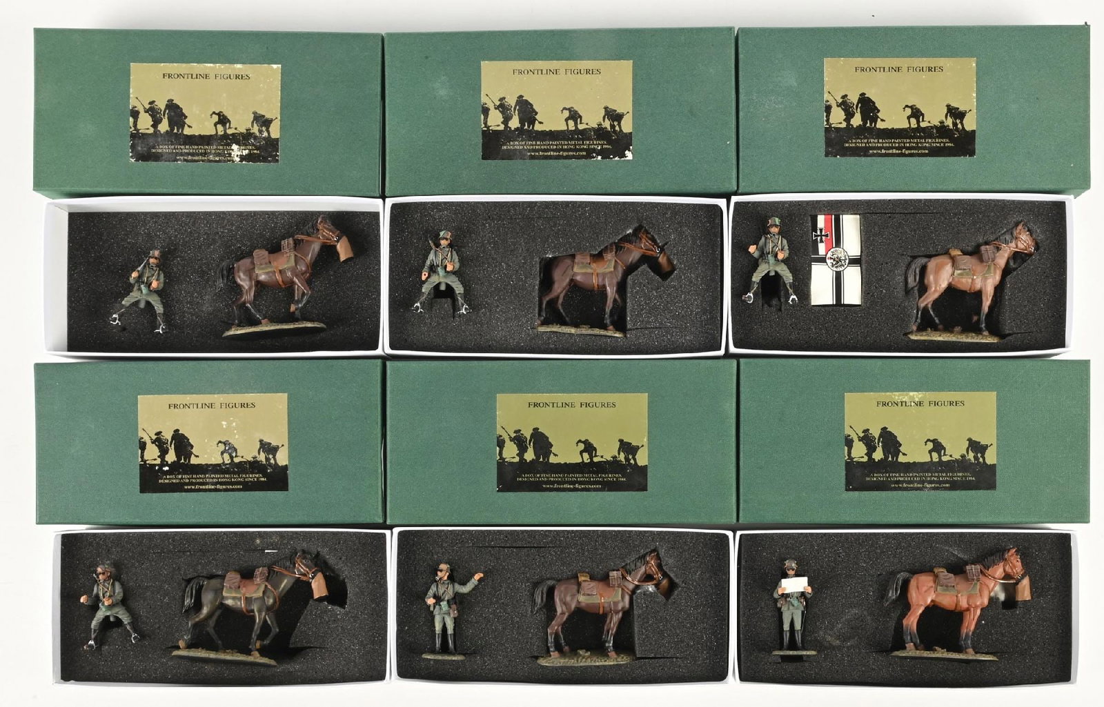 LOT OF 6: FRONTLINE WWI SETS IN BOXES: Lot consists of sets GWW1, GWW2, GWW3, GWW4, GWW5, GWW6. Condition: Dimensions: Each Box: 9 - 1/4" x 4 - 1/4" x 2".