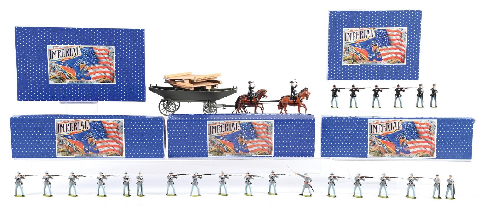 LOT OF 5: IMPERIAL TOY SOLDIER SETS IN ORIGINAL BOXES (1 of 2)