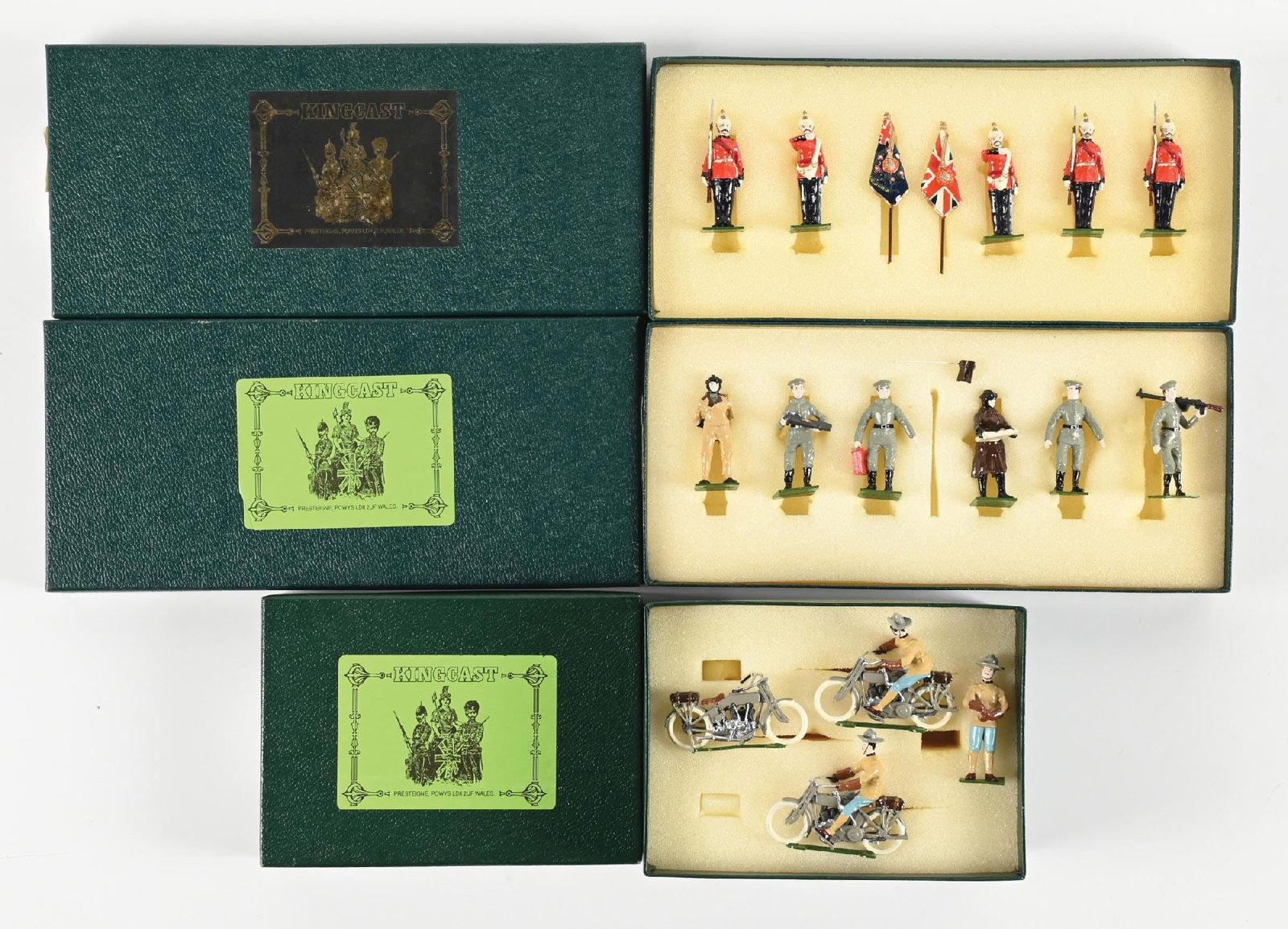 LOT OF 3: KINGCAST TOY SOLDIERS (1 of 2)