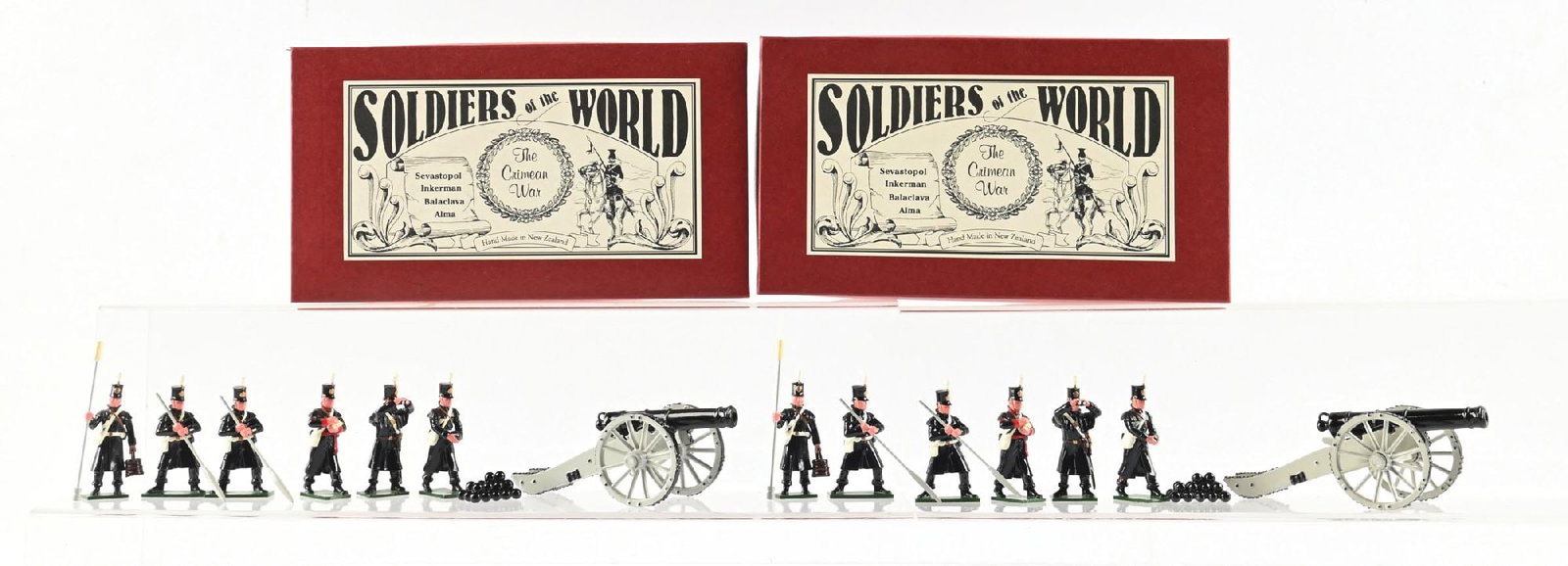LOT OF 2: SOLDIERS OF THE WORLD CRIMEAN WAR BRITISH FORCES SETS NO. CW41/A: Both sets mint in box. Condition: Dimensions: Each Box: 10 - 1/4" x 5 - 3/4" x 4 - 1/4".