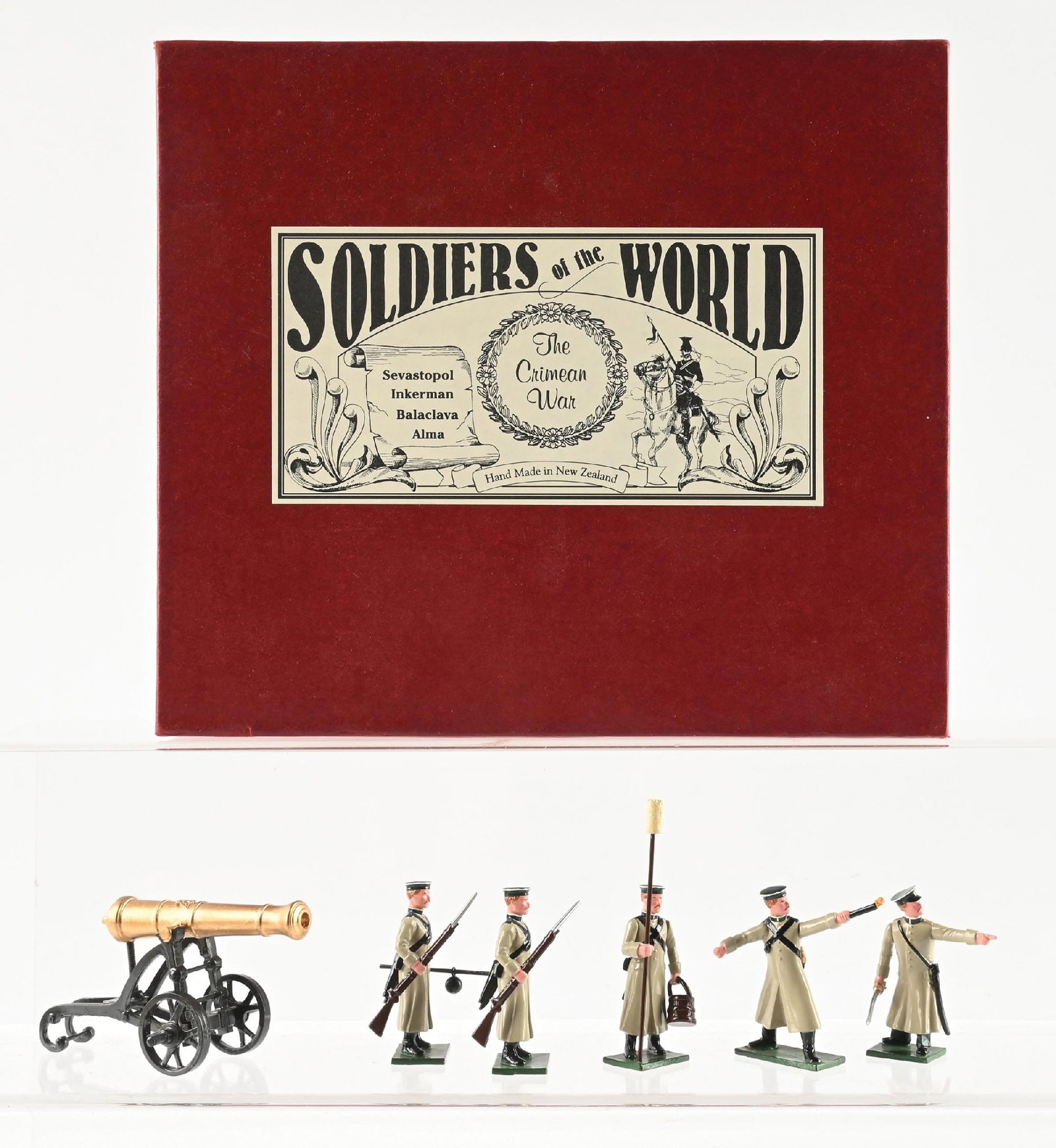 SOLDIERS OF THE WORLD CRIMEAN WAR SET NO. CW37/B RUSSIAN 18 POUND GARRISON GUN WITH 5 MAN NAVAL CREW (1 of 2)