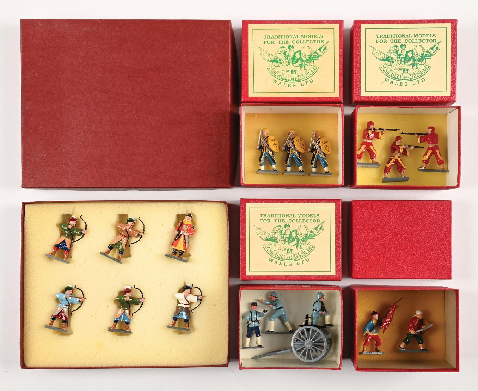 LOT OF 5: TROPHY TOY SOLDIER SETS IN ORIGINAL BOXES (1 of 1)