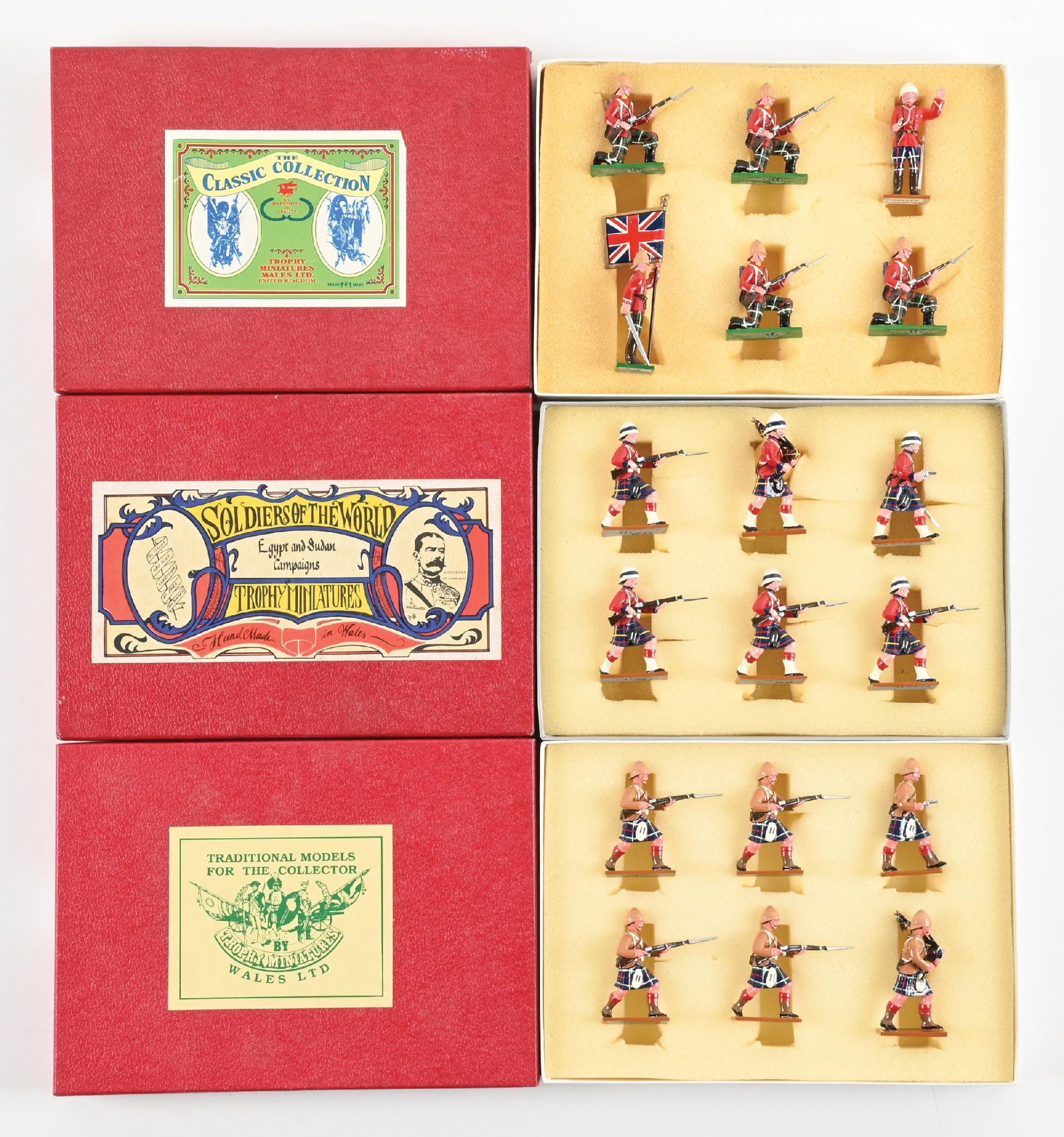 LOT OF 3: TROPHY MINIATURES EGYPT & SUDAN CAMPAIGNS SETS IN BOXES (1 of 2)