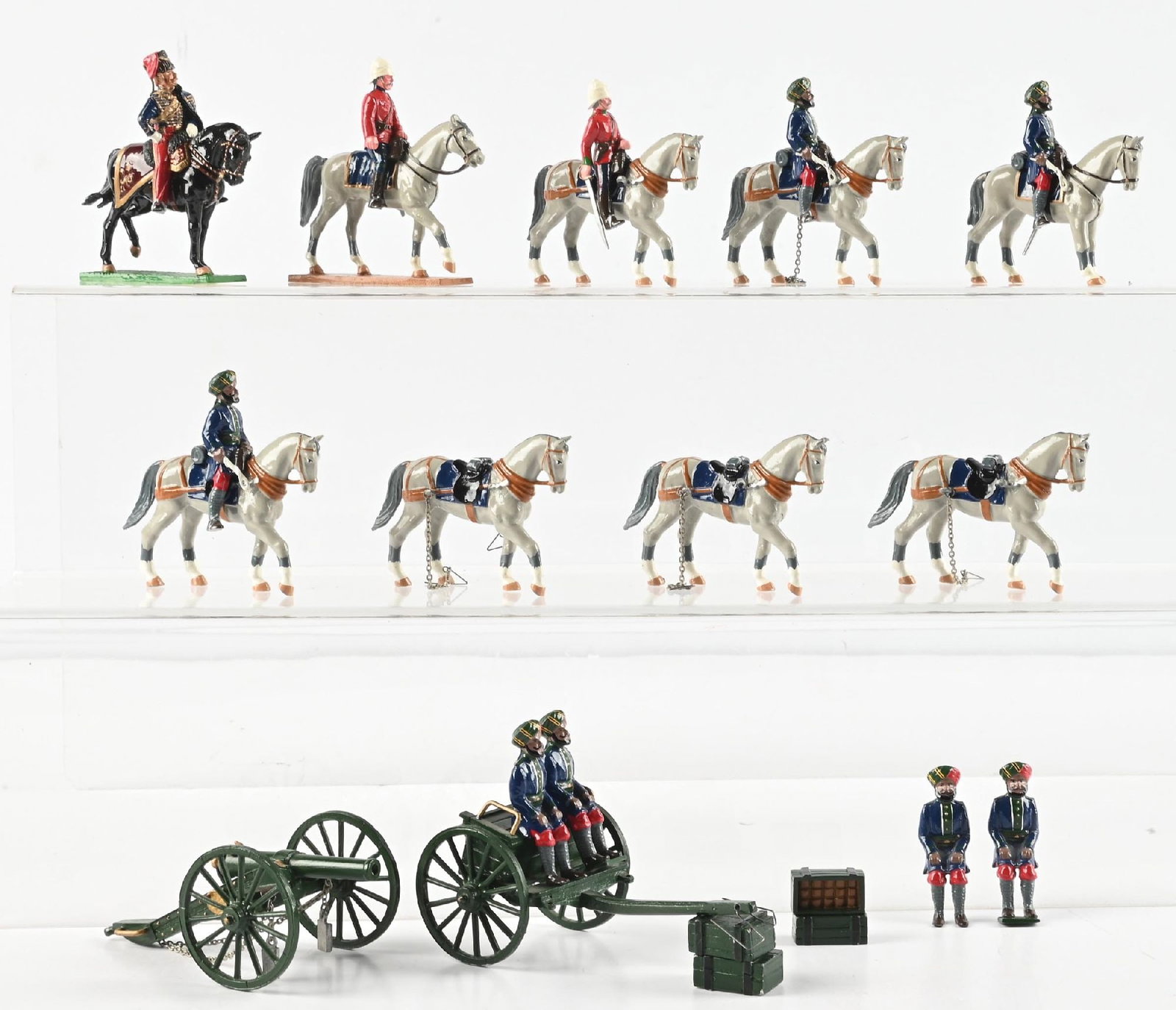 LOOSE TROPHY INDIAN ARMY HORSE-DRAWN CANNON & LIMBER (1 of 1)