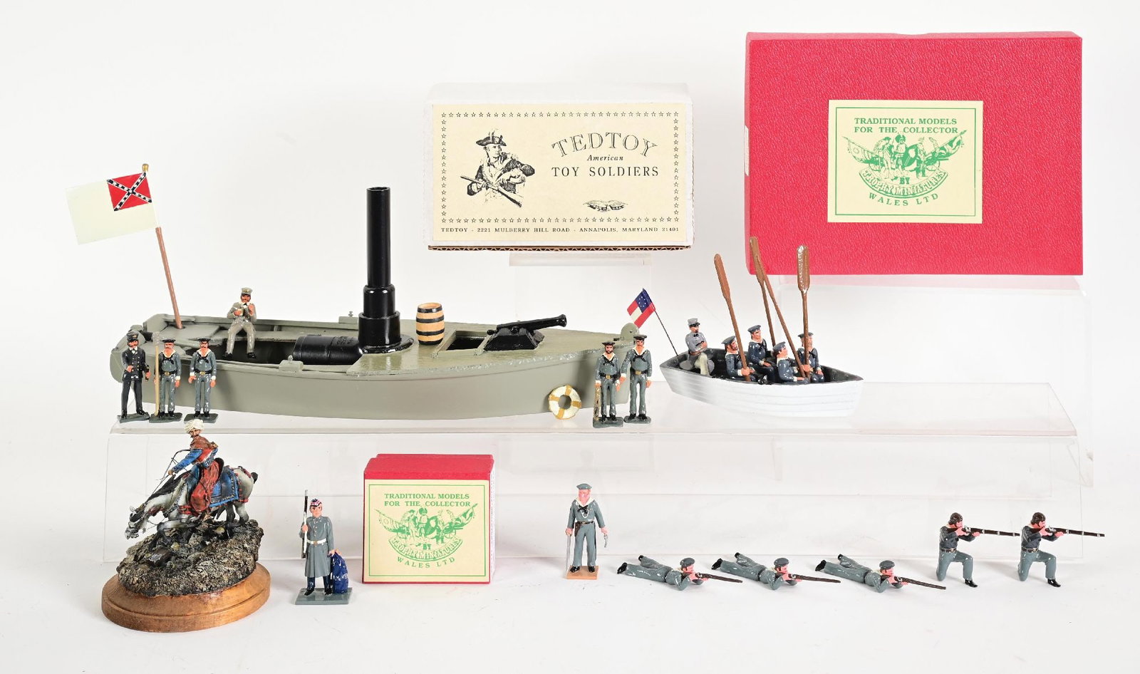 LOT OF 5: VARIOUS TOY SOLDIER SETS IN BOXES (1 of 2)