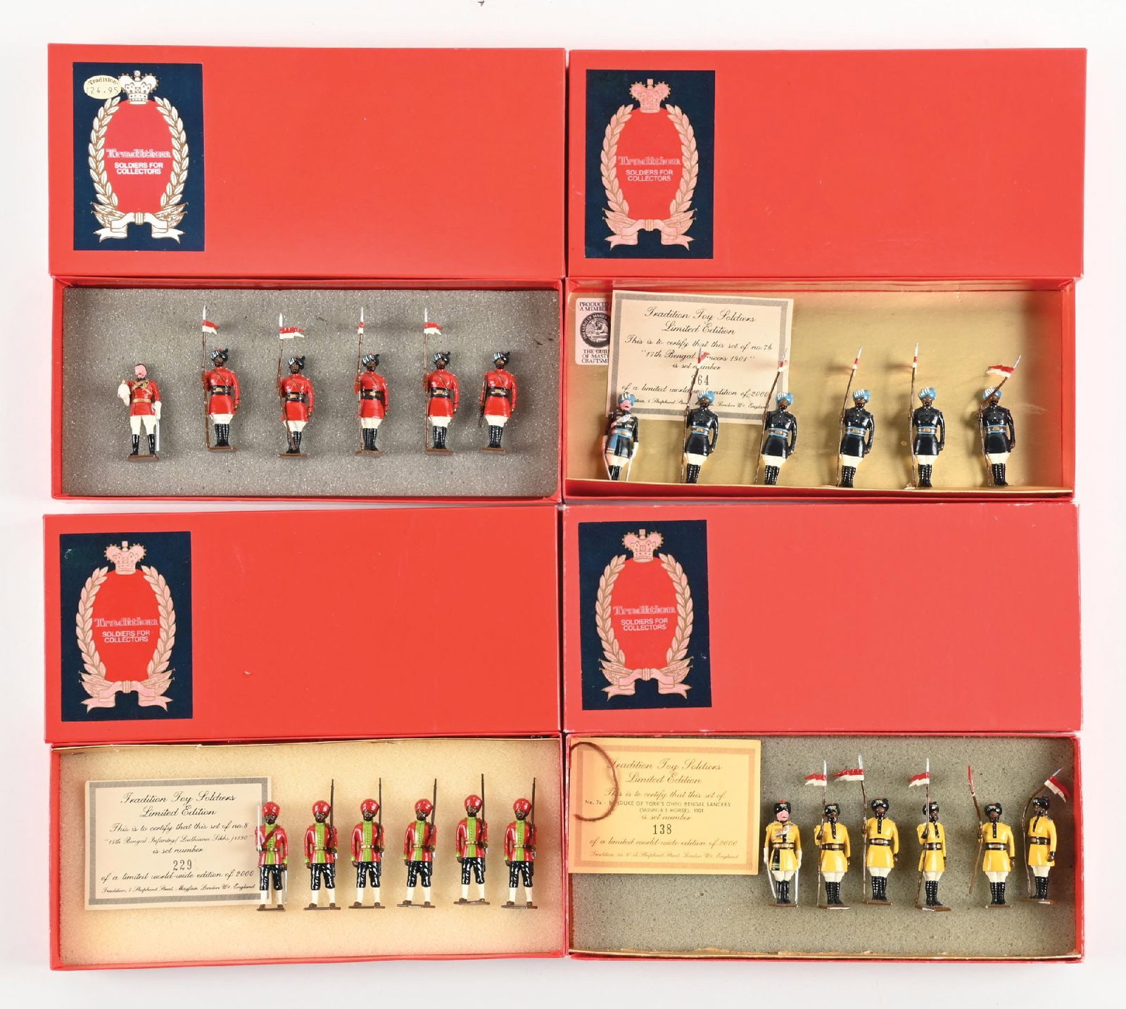 LOT OF 4: TRADITION INDIAN ARMY (1 of 2)