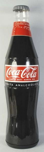 1960s Plastic Coca-Cola Display Bottle.: Complete with original box. Language may be Italian. Gorgeous and elusive display bottle with just minor marks and without wear! Condition (Ne