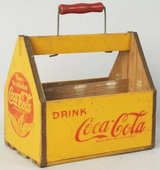 1941 Coca-Cola Wooden Carrier.: Strong and bright with minimal wear only Condition (Near Mint). Size 8" L.