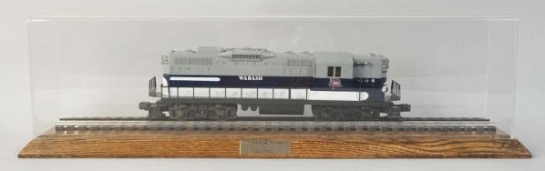 Lionel Wabash GP-9 Diesel Train Engine.: Contemporary. Includes original box, shipping box, and plexiglass case. Condition (Near Mint).