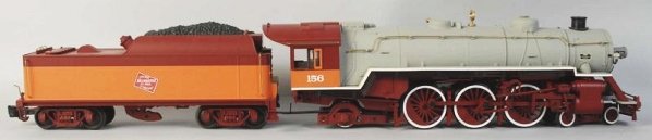 Aristo Craft Milwaukee Road Passenger Train Set.: Contemporary. 1-gauge. Includes a steam locomotive with matching tender and five passenger cars. Includes all original boxes. Condition (Near Mint).