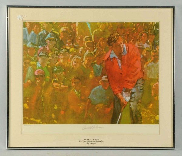Signed Arnold Palmer Sports Illustrated Print.: No. 1210/1500. Framed under glass. Signed in gray graphite pencil. Dated 1974 on back. Includes an LOA from JSA. Condition (Excellent). Size Framed: 23 - 3/4" x 21".