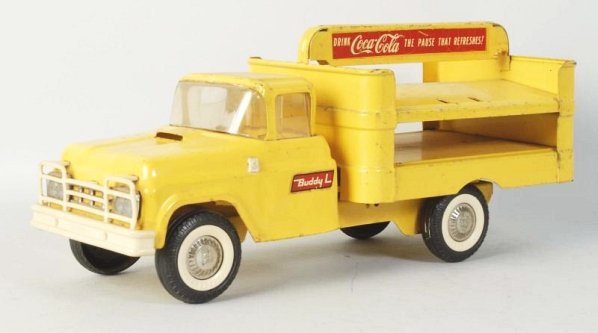 Coca-Cola Buddy L Truck with Plastic Grille.: Light to medium wear and marks. Condition (Excellent). Size 15" L.