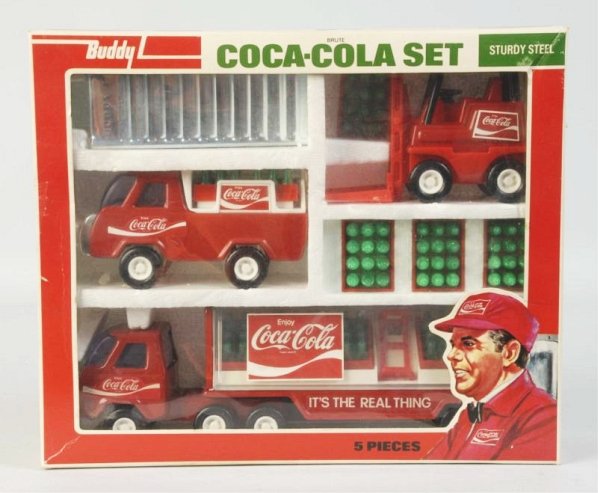 1980s Coca-Cola Boxed Buddy L Set.: Condition (Near Mint). Size Box: 11" x 9".
