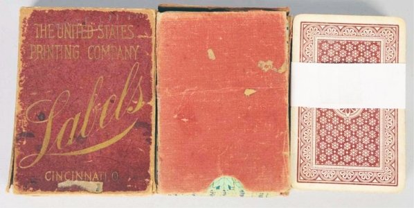 Lot of 3: Early Decks of Playing Cards.: 1900-10. Includes St. Louis World's Fair deck. Condition (Very Good - Excellent). Size Largest: 3 - 1/2" x 2 - 3/4".