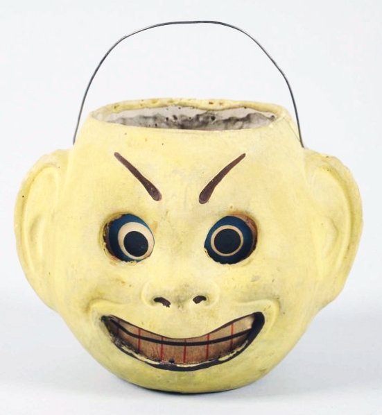 Heavy Plaster Halloween Figure Jack-O-Lantern.: Condition (Near Mint). Size 4" T.