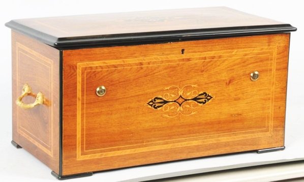 George Brendon Cylinder Organ Box.: With a 13 inch cylinder. Condition (Very Good - Excellent). Size 24" x 12 - 3/4".24" x 12 - 3/4".(Very Good - Excellent) Click Here to Listen to Music Box
